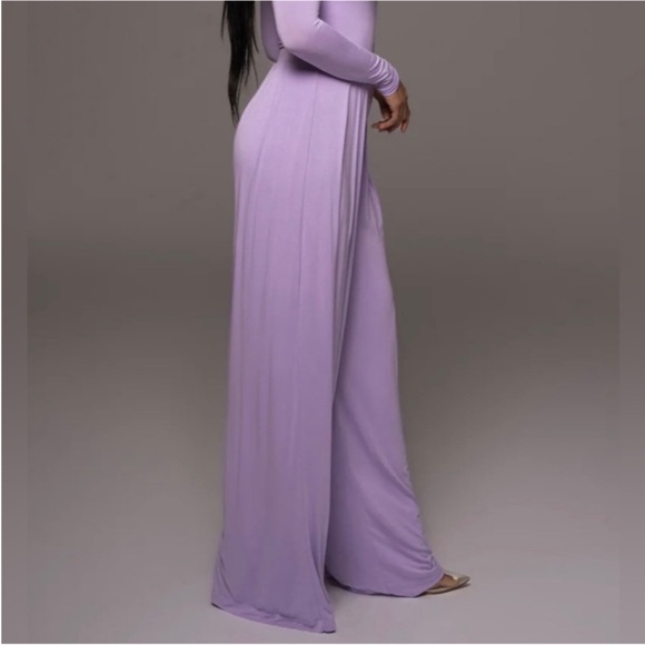NWT JLUXLABEL lilac Devyn wide-leg pants Size Small - Picture 2 of 7